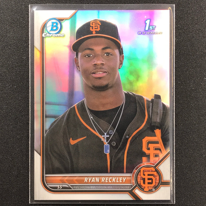 2022 Bowman Chrome Ryan Reckley 1st Bowman Prospect Base Refractor /499