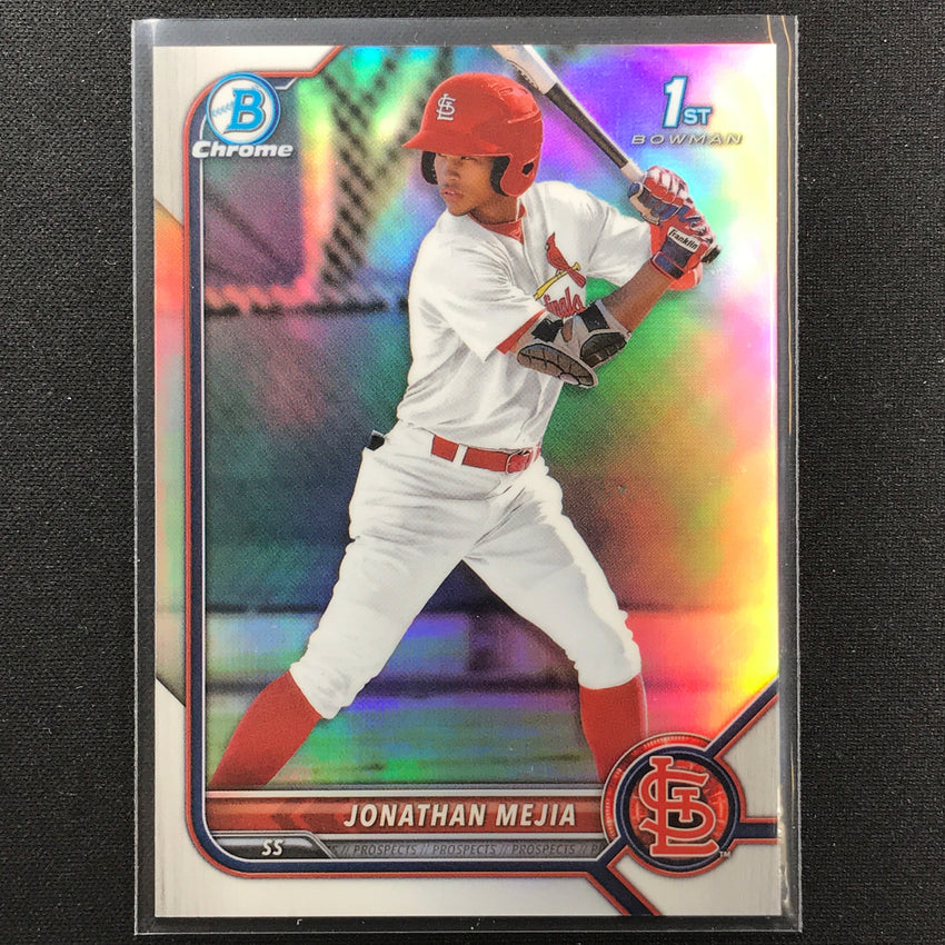 2022 Bowman Chrome Jonathan Mejia 1st Bowman Prospect Base Refractor /499