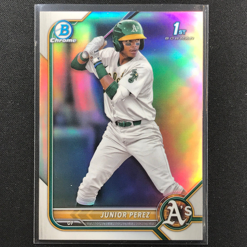 2022 Bowman Chrome Junior Perez 1st Bowman Prospect Base Refractor /499