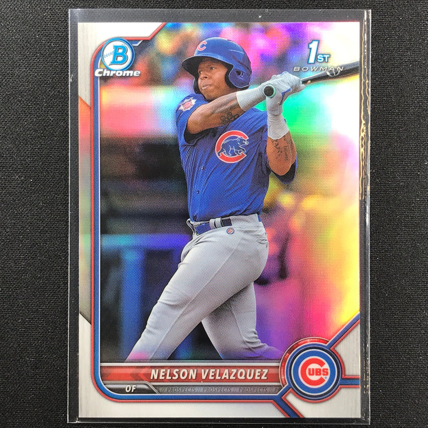 2022 Bowman Chrome Nelson Velazquez 1st Bowman Prospect Base Refractor /499