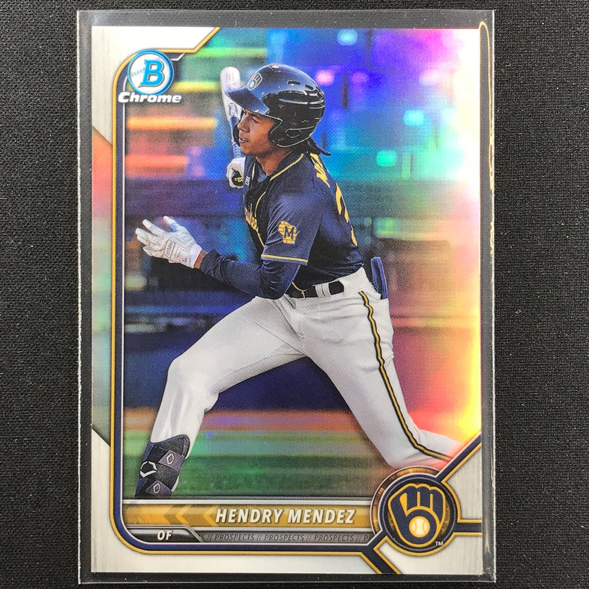 2022 Bowman Chrome Hendry Mendez Bowman Prospect Base Refractor /499