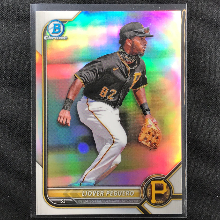 2022 Bowman Chrome Liover Peguero Bowman Prospect Base Refractor /499