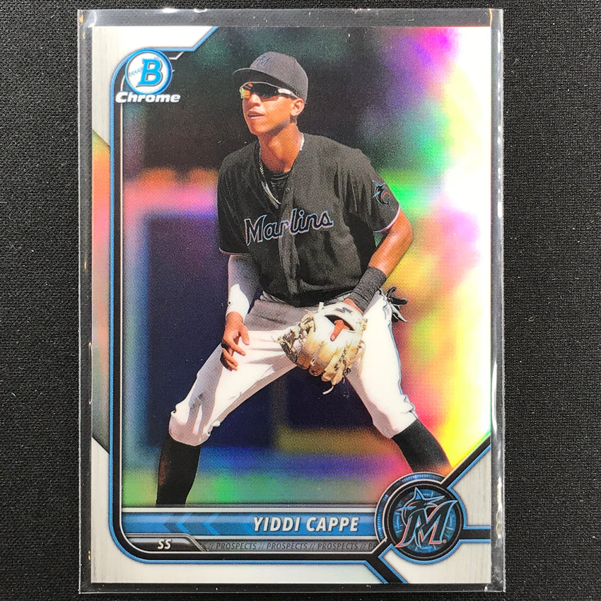 2022 Bowman Chrome Yiddi Cappe Bowman Prospect Base Refractor /499