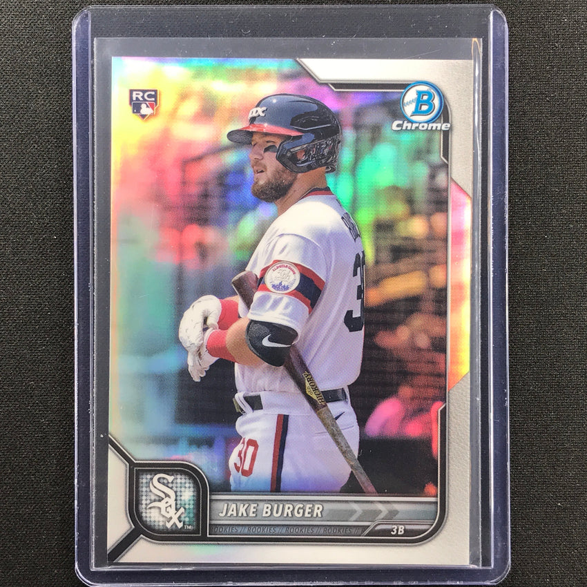 2022 Bowman Chrome JAKE BURGER Rookie SP Image Variation Refractor #47