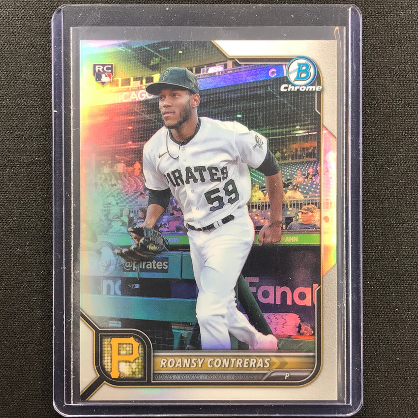 2022 Bowman Chrome Roansy Contreras Rookie Sp Image Variation Refractor No 99