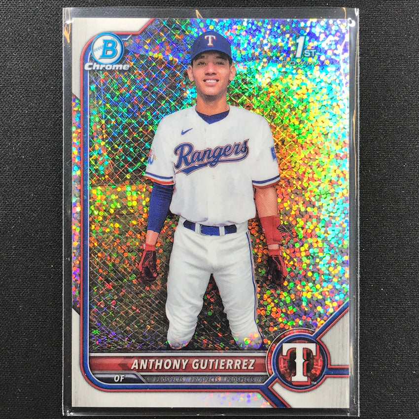2022 Bowman Chrome Anthony Gutierrez 1st Bowman Prospect Speckle Refractor /299