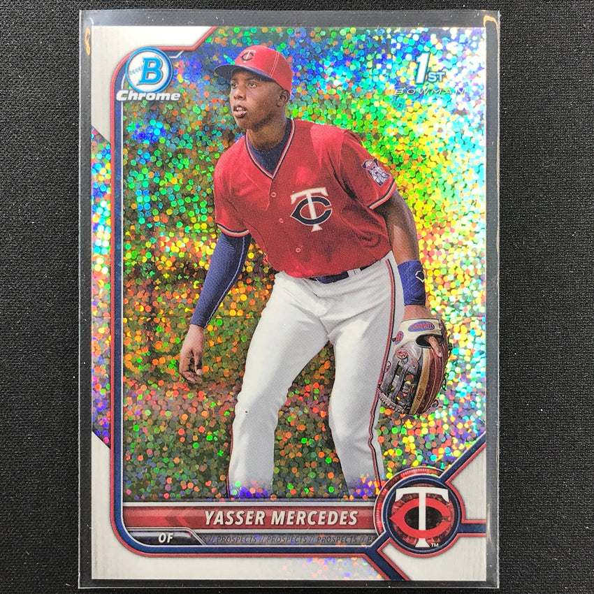 2022 Bowman Chrome Yasser Mercedes 1st Bowman Prospect Speckle Refractor /299