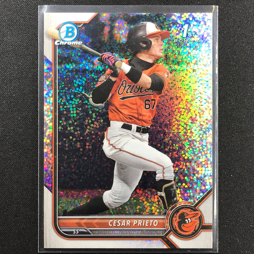 2022 Bowman Chrome Cesar Prieto 1st Bowman Prospect Speckle Refractor /299