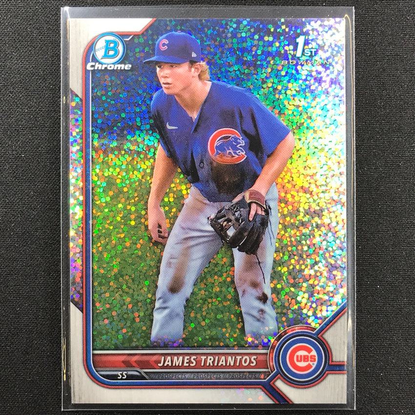 2022 Bowman Chrome James Triantos 1st Bowman Prospect Speckle Refractor /299