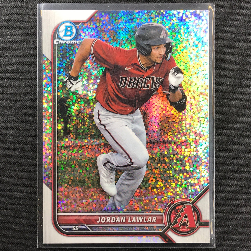 2022 Bowman Chrome Jordan Lawlar Bowman Prospect Speckle Refractor /299