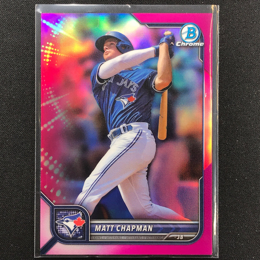 2022 Bowman Chrome Matt Chapman Fuchsia Refractor /299