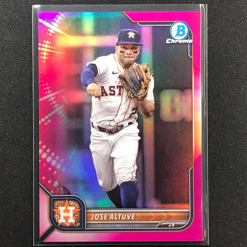 2022 Bowman Chrome Jose Altuve Fuchsia Refractor /299