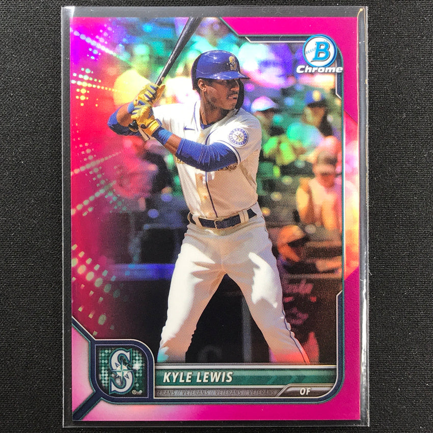 2022 Bowman Chrome Kyle Lewis Fuchsia Refractor /299