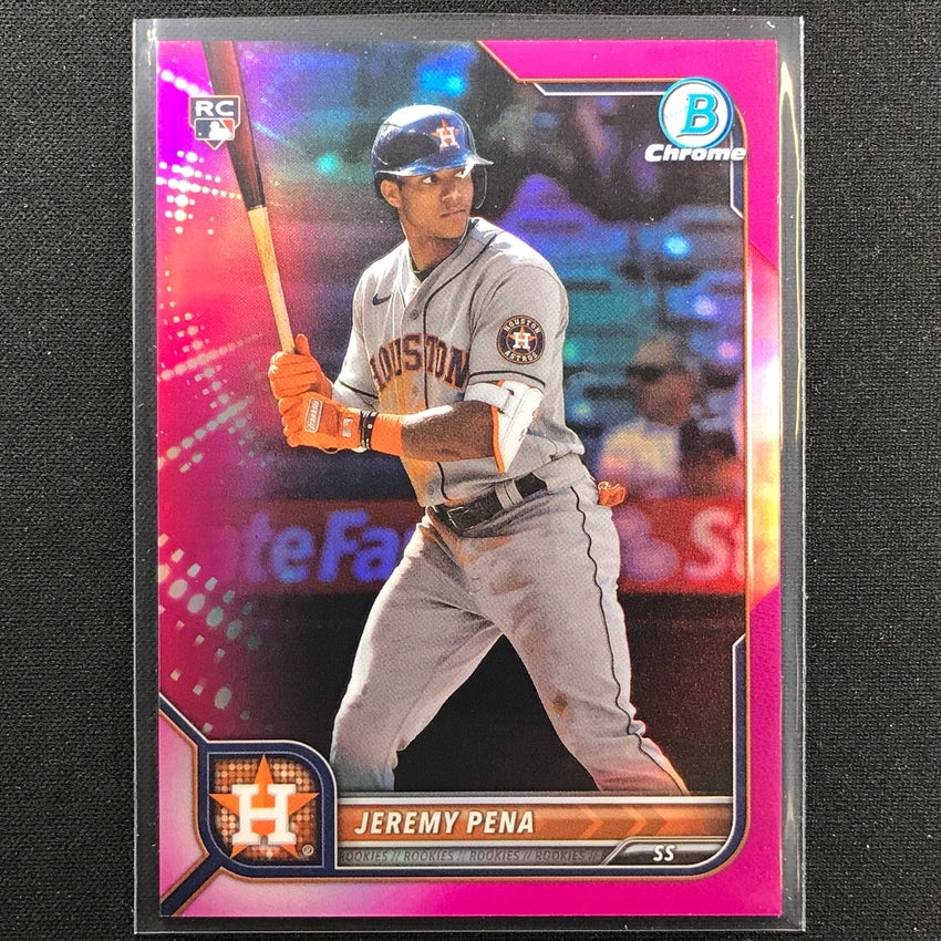 2022 Bowman Chrome Jeremy Pena Rookie Fuchsia Refractor /299