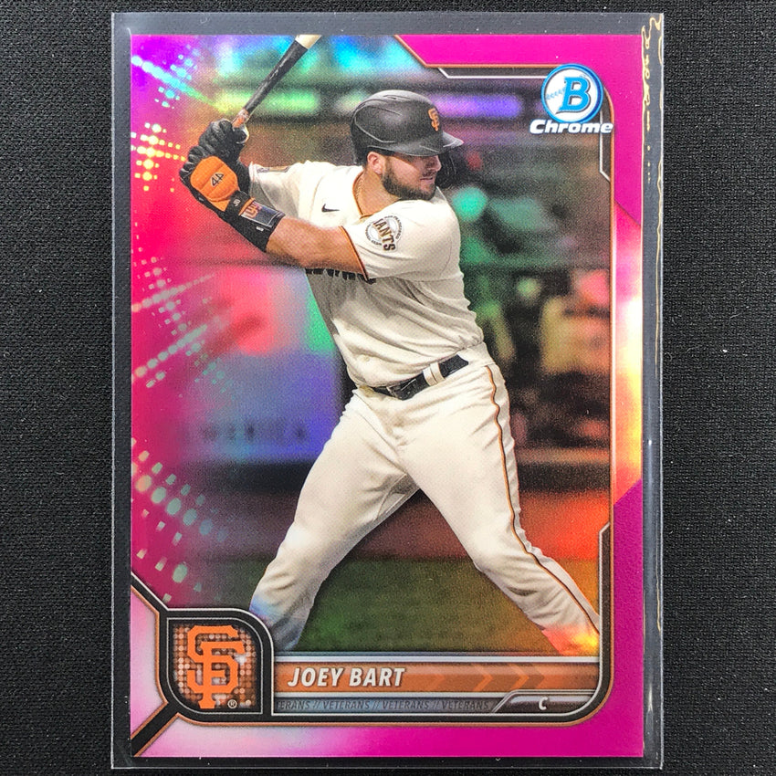 2022 Bowman Chrome Joey Bart Fuchsia Refractor /299
