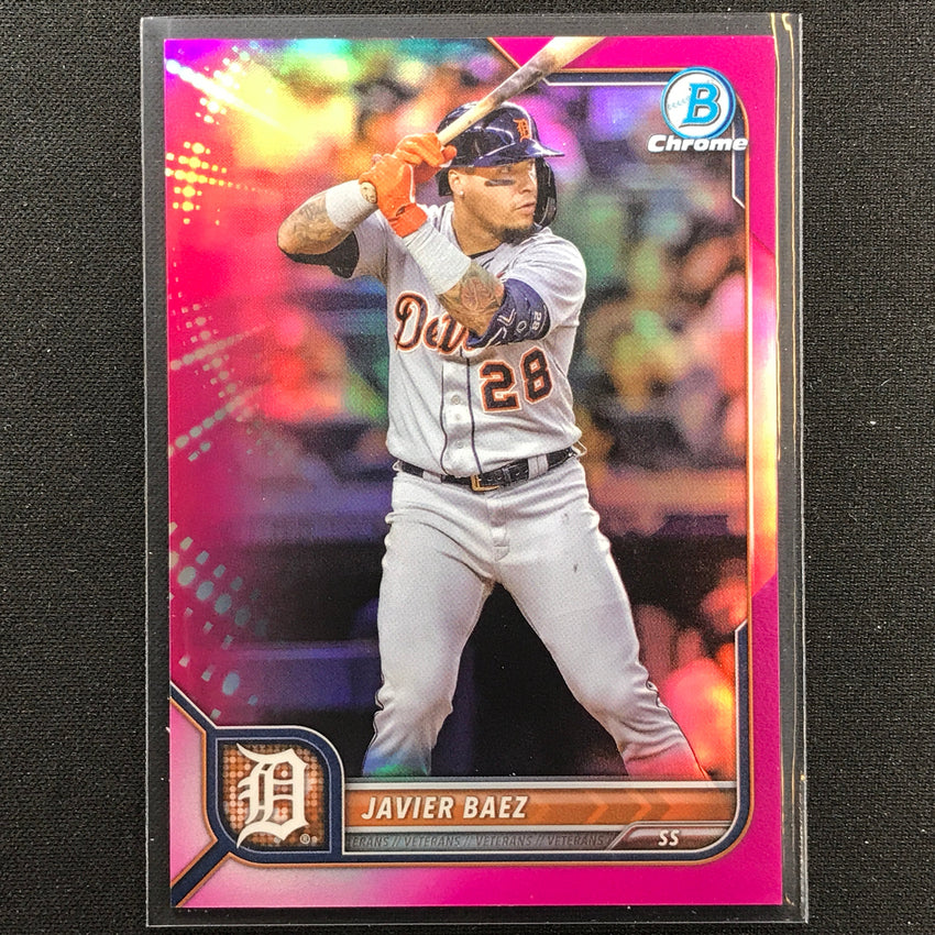 2022 Bowman Chrome Javier Baez Fuchsia Refractor /299