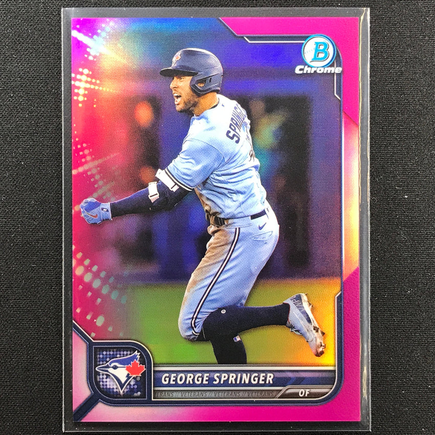 2022 Bowman Chrome George Springer Fuchsia Refractor /299