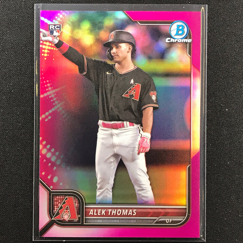 2022 Bowman Chrome Alek Thomas Rookie Fuchsia Refractor /299