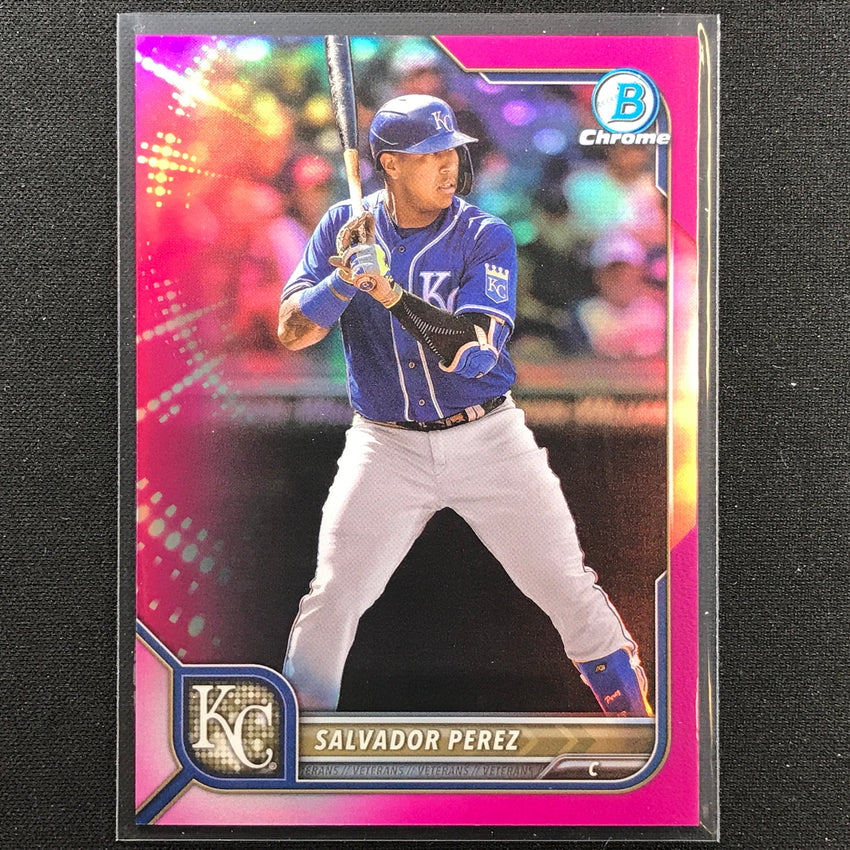 2022 Bowman Chrome Salvador Perez Fuchsia Refractor /299