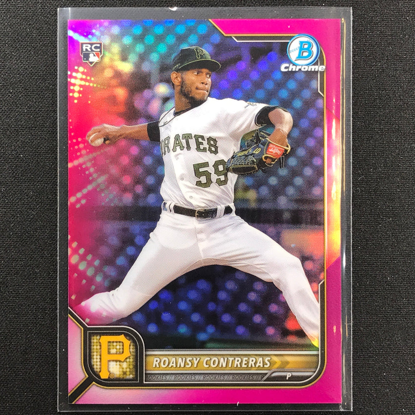 2022 Bowman Chrome Roansy Contreras Rookie Fuchsia Refractor /299