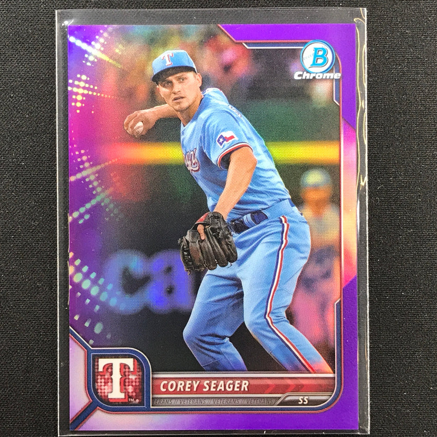 2022 Bowman Chrome Corey Seager Purple Refractor /250