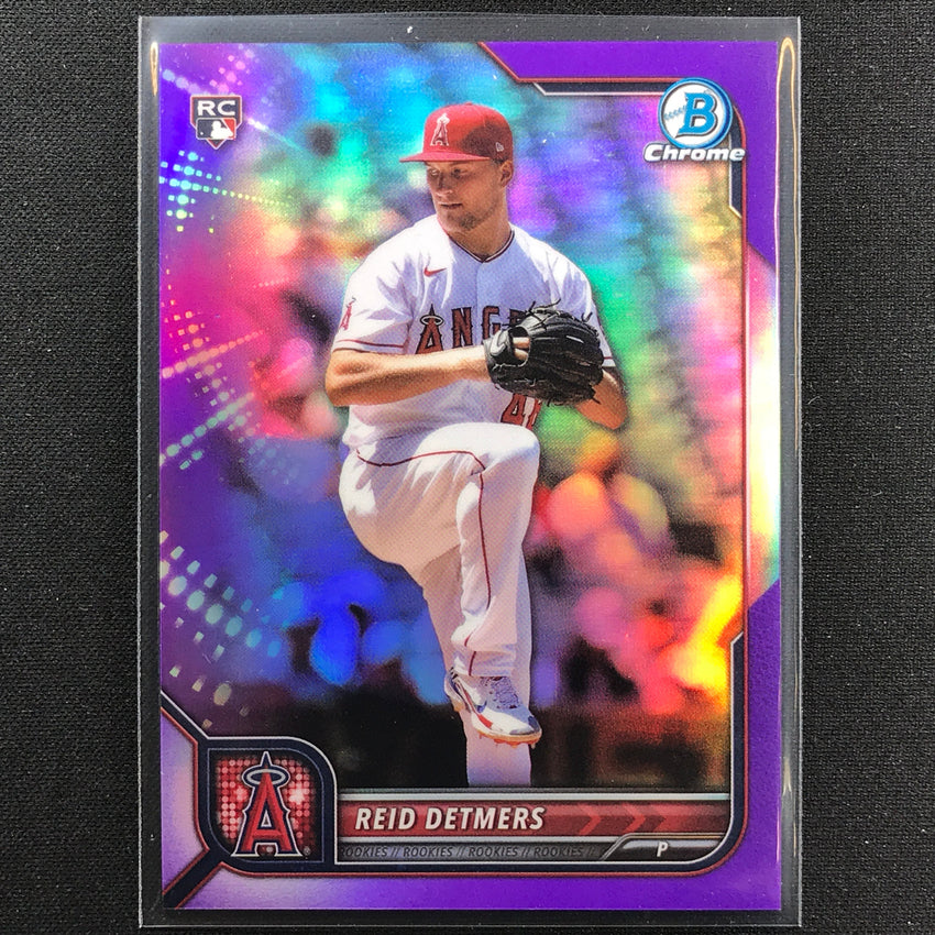 2022 Bowman Chrome Reid Detmers Rookie Purple Refractor /250