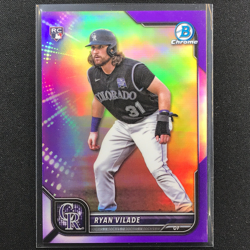 2022 Bowman Chrome Ryan Vilade Rookie Purple Refractor /250