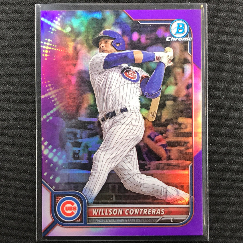 2022 Bowman Chrome Willson Contreras Purple Refractor /250