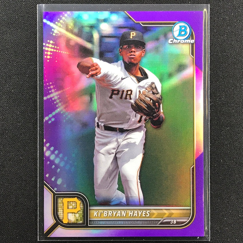 2022 Bowman Chrome Kebryan Hayes Purple Refractor /250