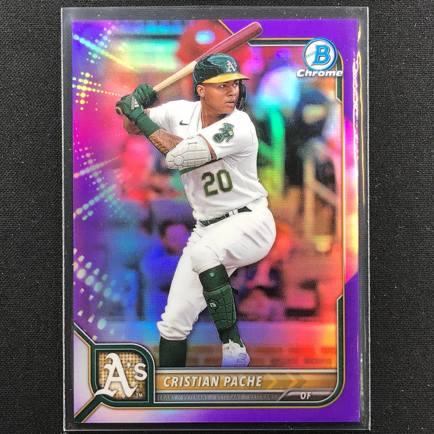 2022 Bowman Chrome Cristian Pache Purple Refractor /250