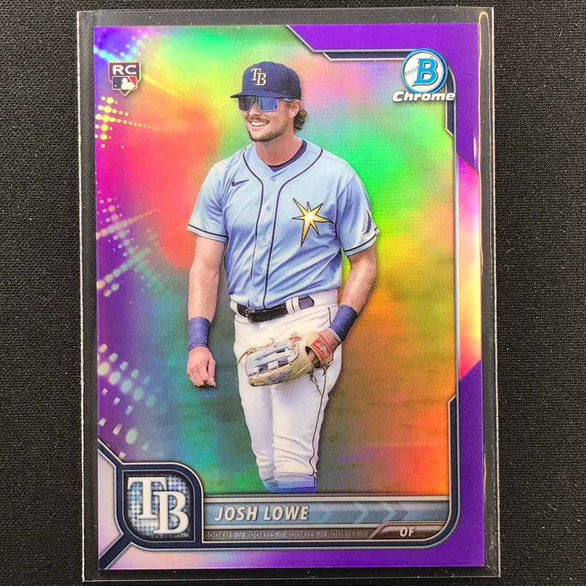 2022 Bowman Chrome Josh Lowe Rookie Purple Refractor /250