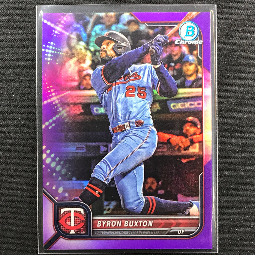 2022 Bowman Chrome Byron Buxton Purple Refractor /250