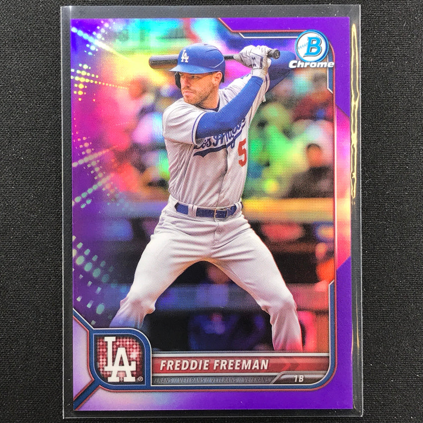 2022 Bowman Chrome Freddie Freeman Purple Refractor /250