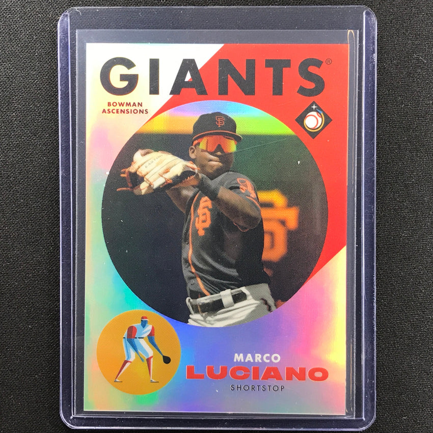 2022 Bowman Chrome Marco Luciano Ascensions X Invisible Creature Sp No 14