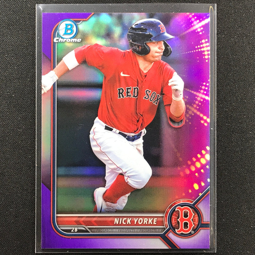 2022 Bowman Chrome Nick Yorke Bowman Prospect Purple Refractor /250