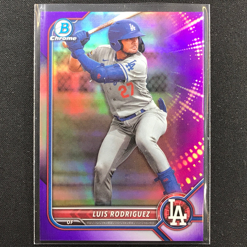 2022 Bowman Chrome Luis Rodriguez Bowman Prospect Purple Refractor /250