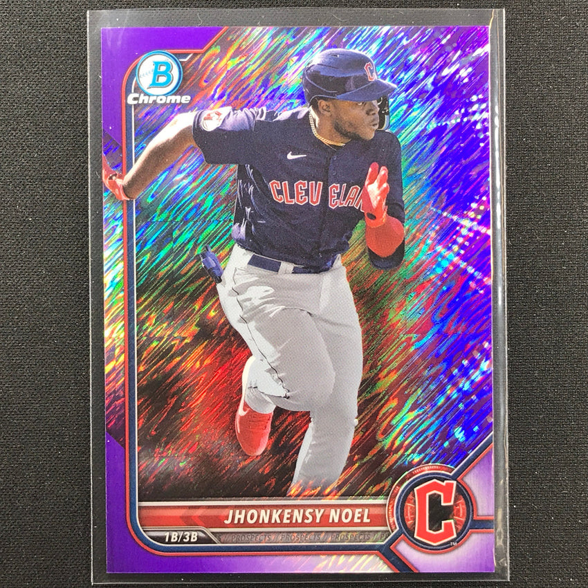 2022 Bowman Chrome Jhonkensy Noel Bowman Prospect Purple Shimmer /250