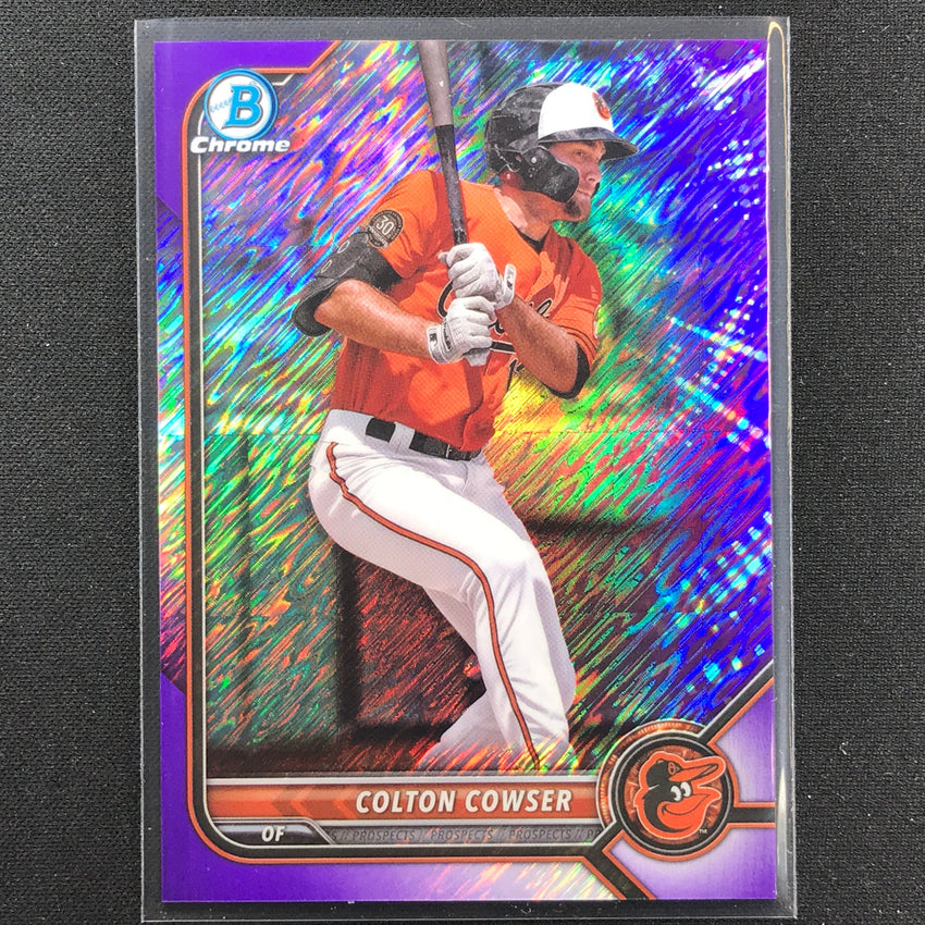 2022 Bowman Chrome Colton Cowser Bowman Prospect Purple Shimmer /250