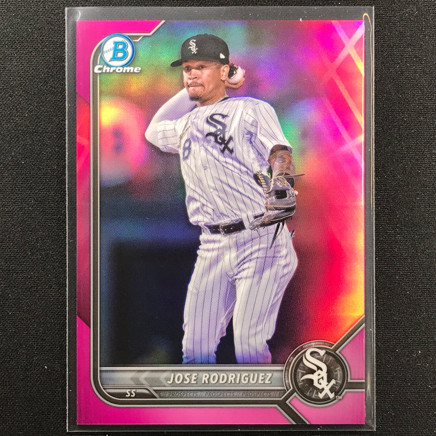 2022 Bowman Chrome Jose Rodriguez Bowman Prospect Fuchsia/pink Vapor /199