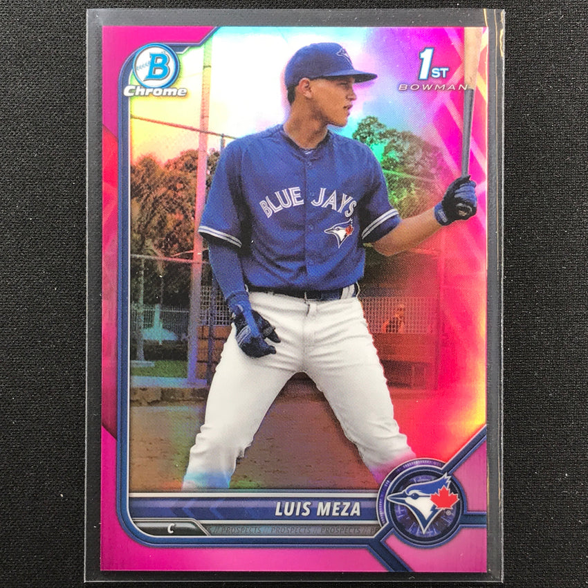 2022 Bowman Chrome Luis Meza 1st Bowman Prospect Fuchsia/pink Vapor /199