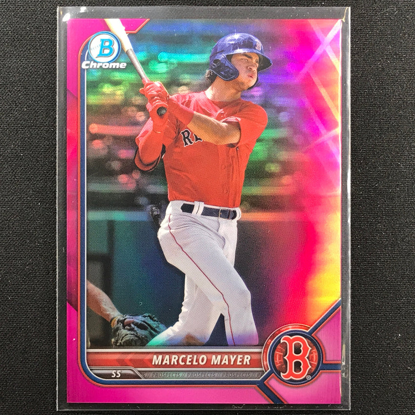2022 Bowman Chrome Marcelo Mayer Bowman Prospect Fuchsia/pink Vapor /199