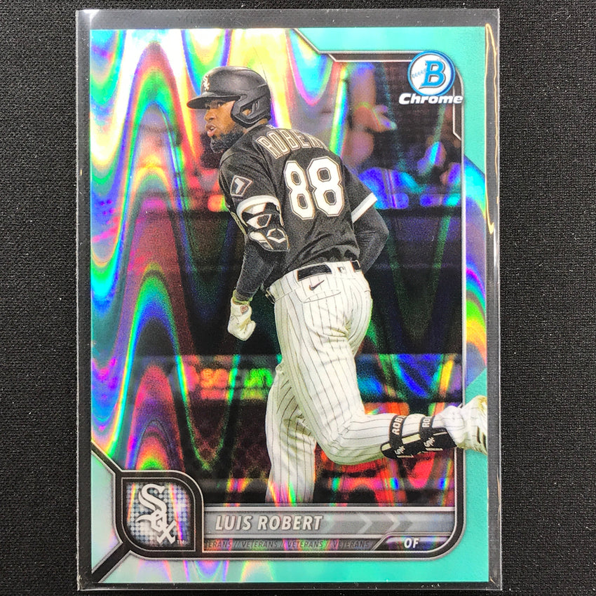2022 Bowman Chrome Luis Robert Aqua Raywave /199