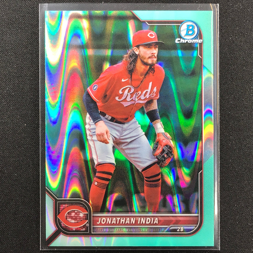 2022 Bowman Chrome Jonathan India Aqua Raywave /199