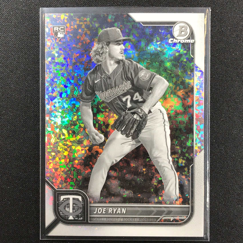 2022 Bowman Chrome Joe Ryan Rookie Bandw Mini-diamond Refractor /199