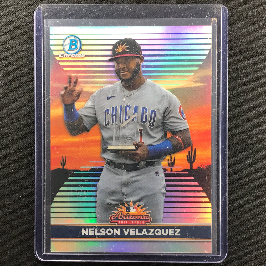 2022 Bowman Chrome Nelson Velazquez 2021 Afl Fall Stars Mvp Sp Refractor 168/250