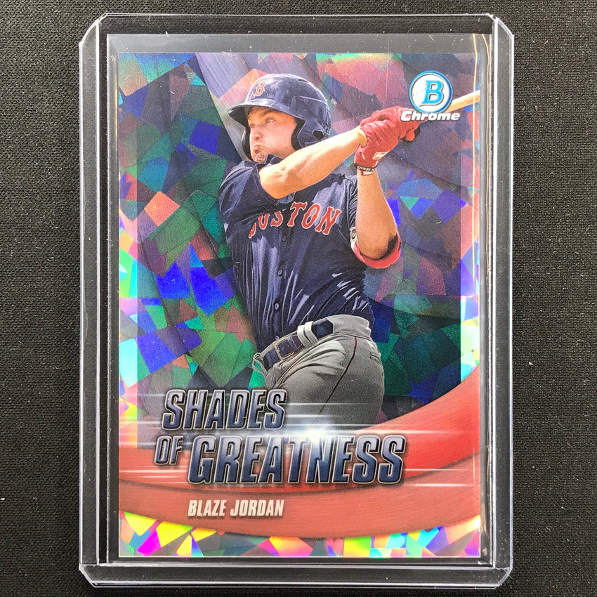 2022 Bowman Chrome Blaze Jordan Shades Of Greatness Atomic 108/150
