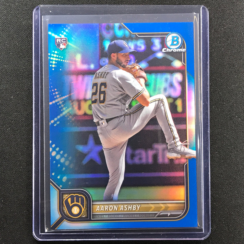 2022 Bowman Chrome Aaron Ashby Rookie Blue Refractor 32/150