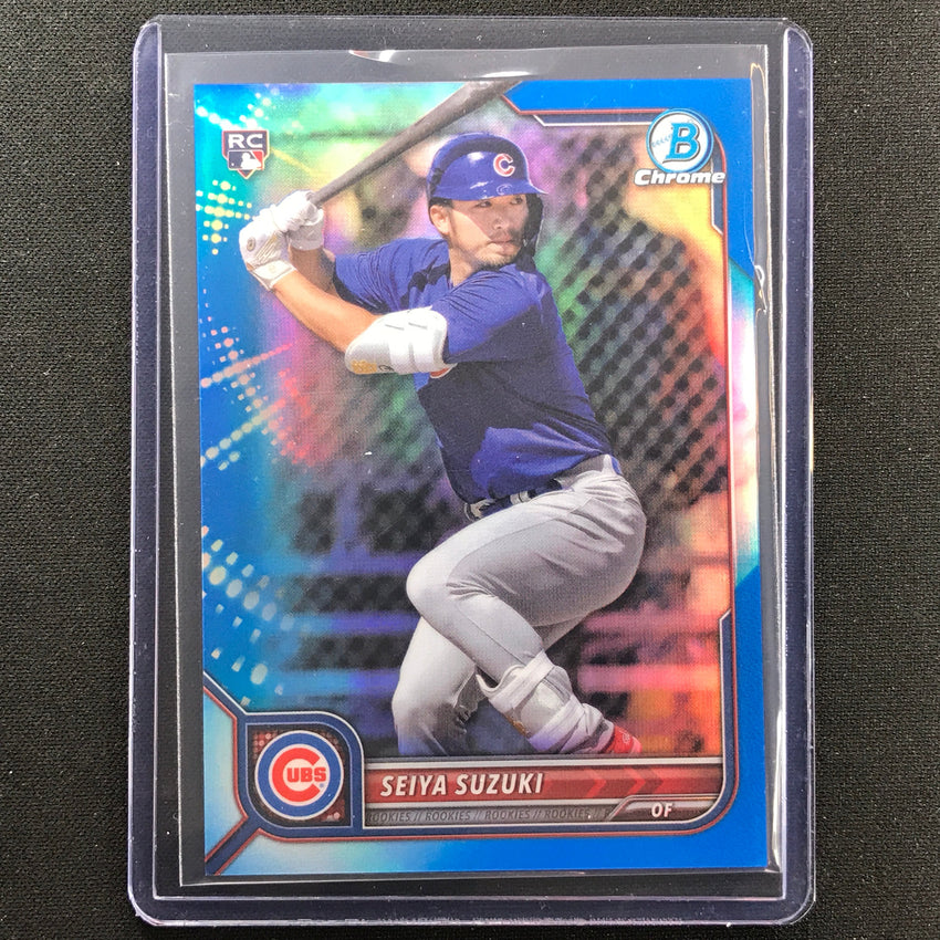 2022 Bowman Chrome Seiya Suzuki Rookie Blue Refractor 142/150
