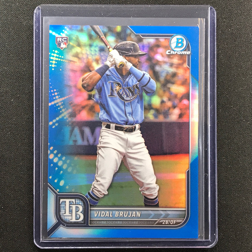 2022 Bowman Chrome Vidal Brujan Rookie Blue Refractor 118/150