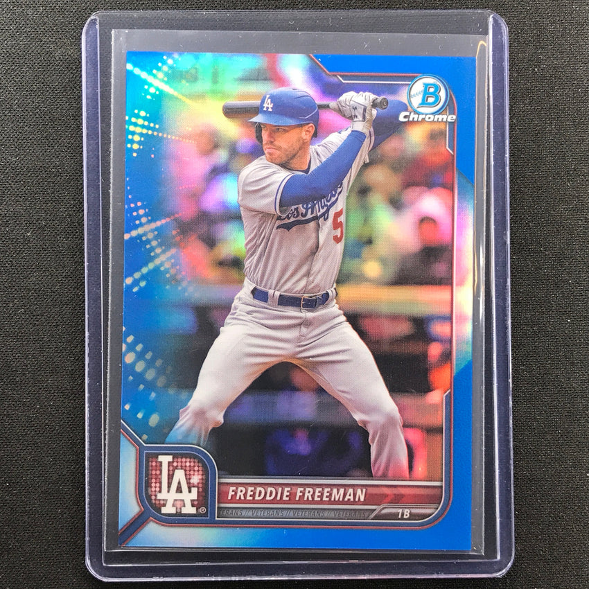 2022 Bowman Chrome Freddie Freeman Blue Refractor 120/150